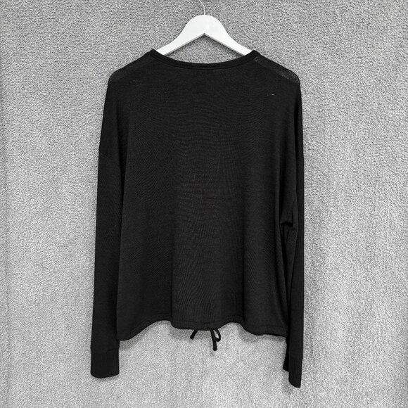 GAP Softspun Tie-Hem Top Black XL - Picture 7 of 8